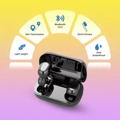 Aroma NB133B Straight Wireless Earbuds Bluetooth Headset (Black, True Wireless) Aroma NB133B Straight Wireless Earbuds Bluetooth Headset (Black, True Wireless)